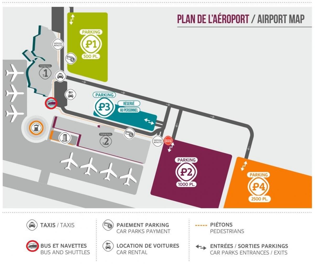 Carte parking aeroport beauvais